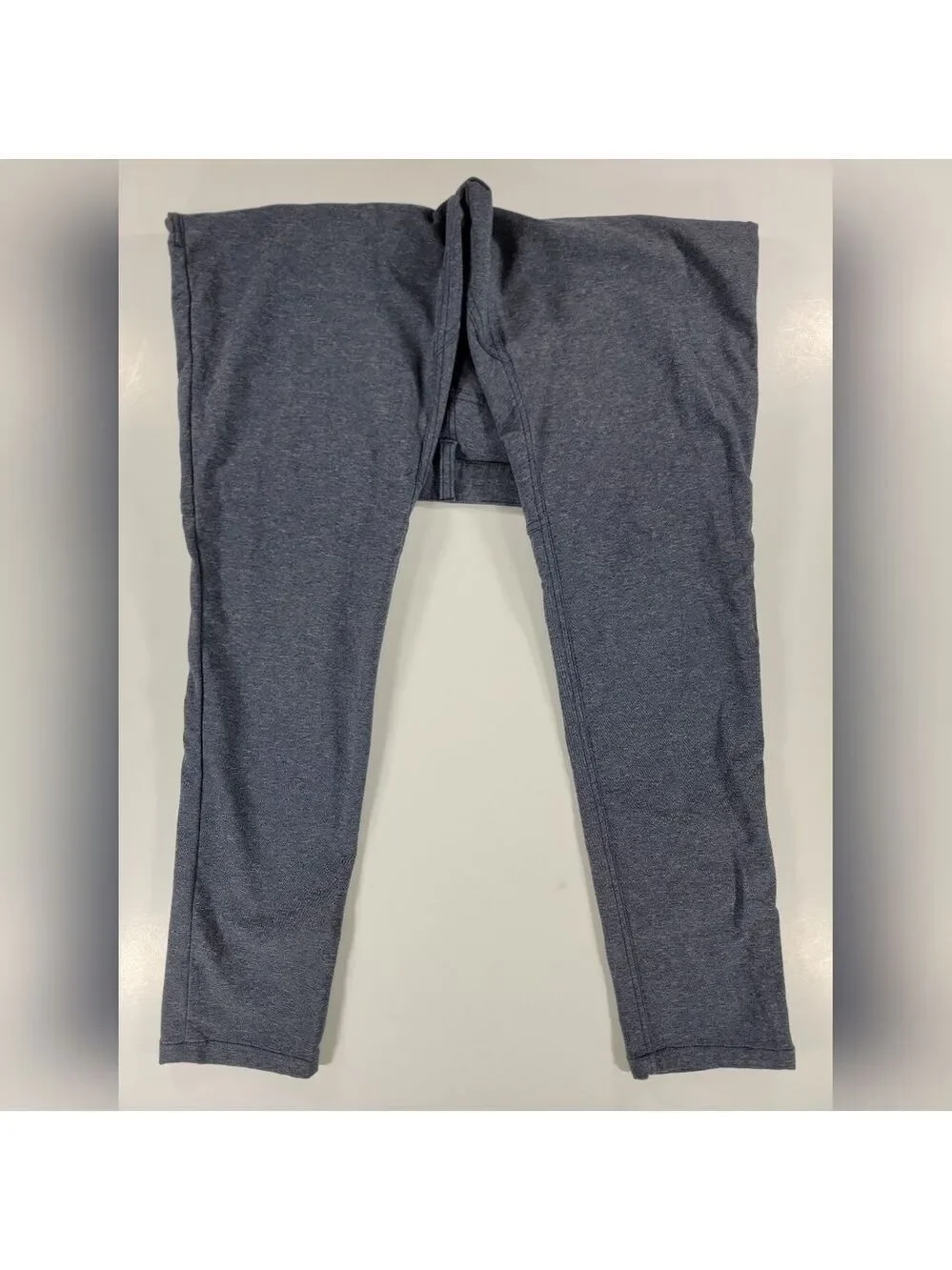 Lululemon Pants Mens 34x31 ABC Pant Slim Tech Canvas Heather Blue Golf Stretch - Picture 6 of 13